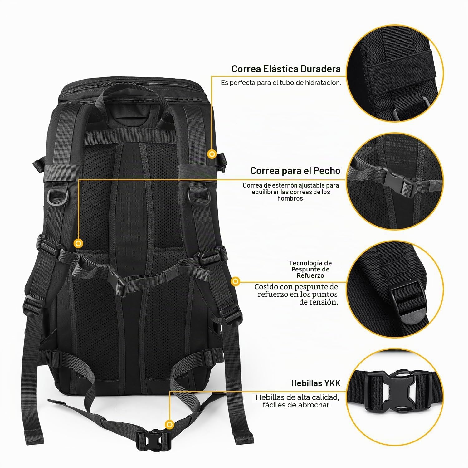 Mardingtop 25L Mochila de Senderismo Mochila Táctica con Sistema Molle | Mochila Militar Para Outdoor, Senderismo, Montañismo y Viajes