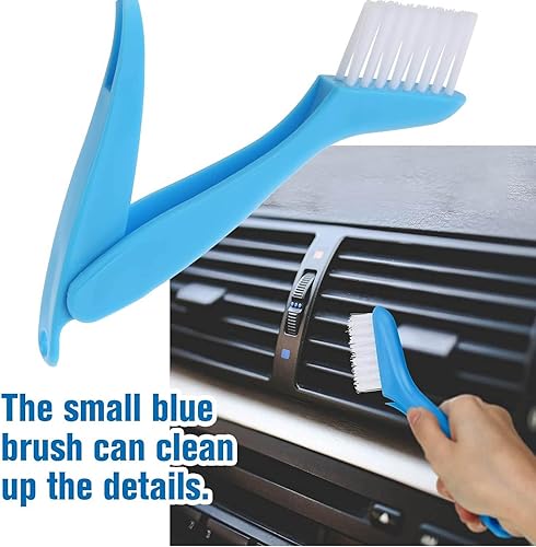Miniatura 4 de Kit de limpiador de peine de aleta de condensador de aire acondicionado, 2 piezas, kit de cepillo limpiador de aletas de aire acondicionado,