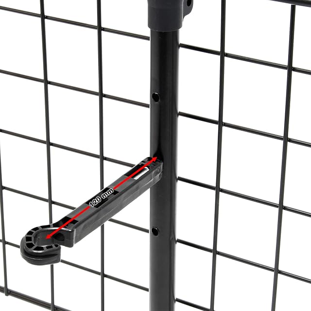 Foto 6 de 7 de WilTec Reja de Perros para Coche Modelo D Rejilla separadora Reja protección Ajustable Universal Equipaje