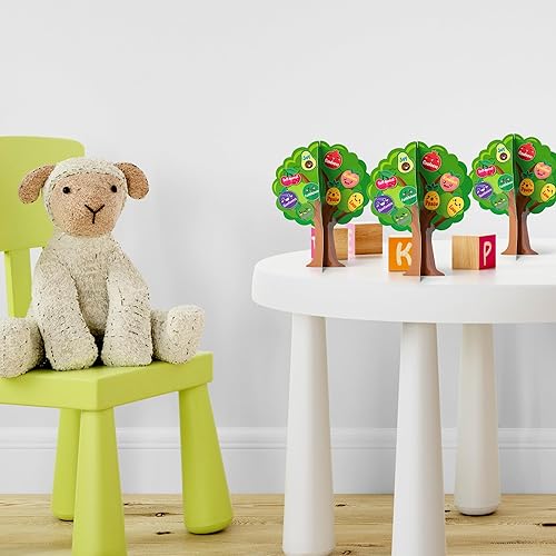 Miniatura 7 de AgincBerry - Juego de 16 árboles frutales de la Biblia para hacer tu propia fruta con detalles bíblicos, árbol de bricolaje, cristiano, religioso,