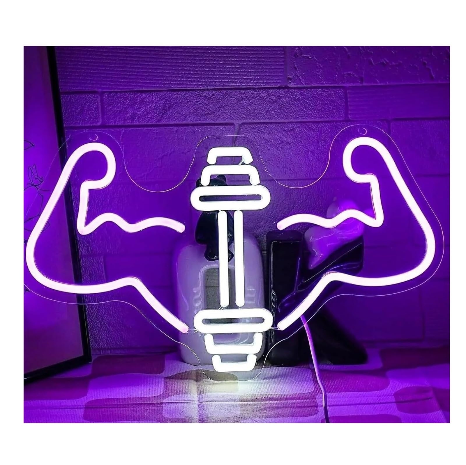 Zynther Neon lamp Soothing Atmosphere Neon Sign Light for Fitness Dumbbells and Muscles Dimmable