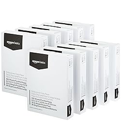 Amazon Basics Multipurpose Copy Printer Paper, 8.5 x 11 Inches, 20 lb, 10 Ream, (5,000 Sheets), 96 Bright, White