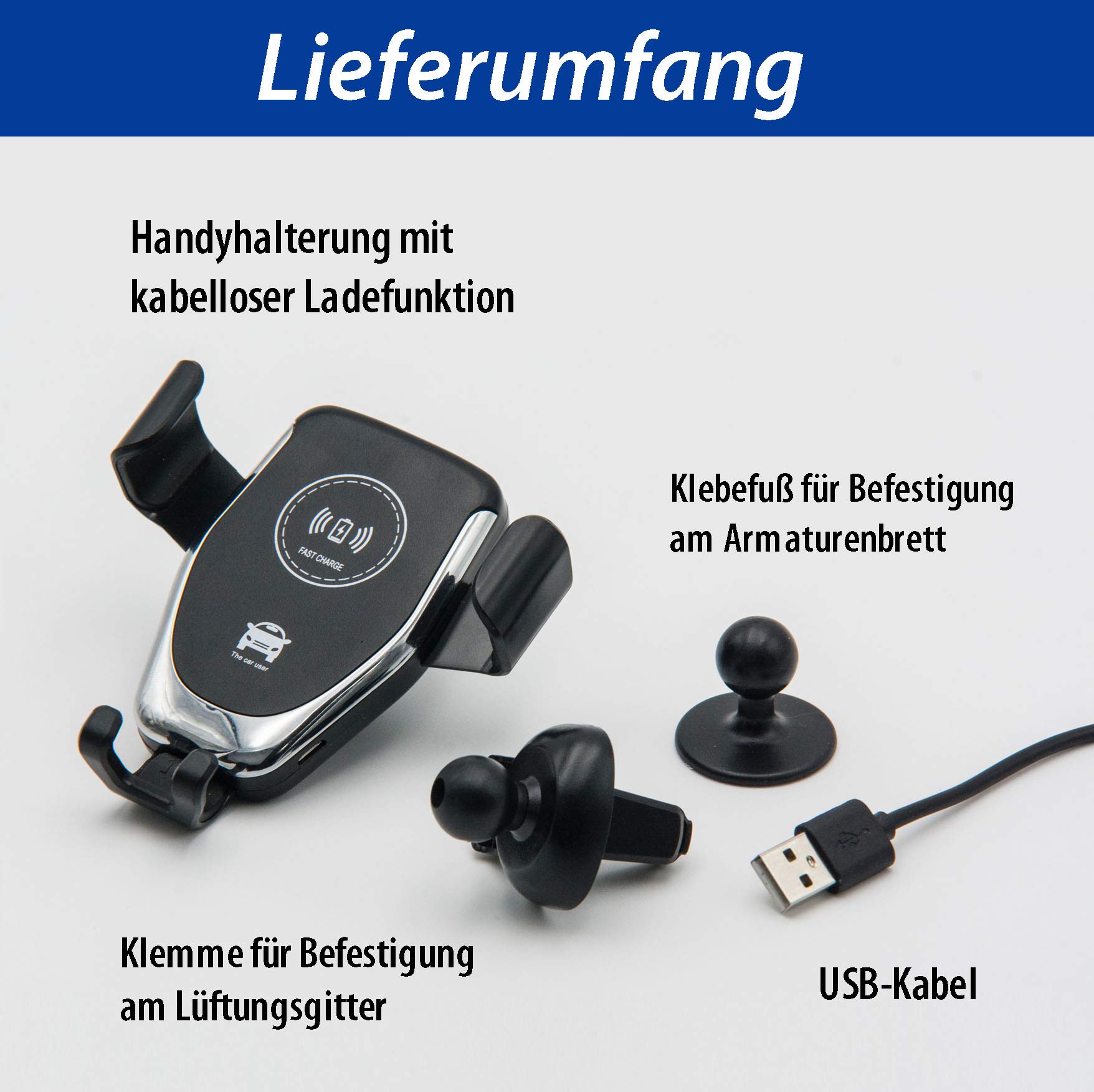 Bezprzewodowa ładowarka samochodowa, ładowarka do telefonu komórkowego, ładowarka, uchwyt na telefon komórkowy, ładowarka bezprzewodowa