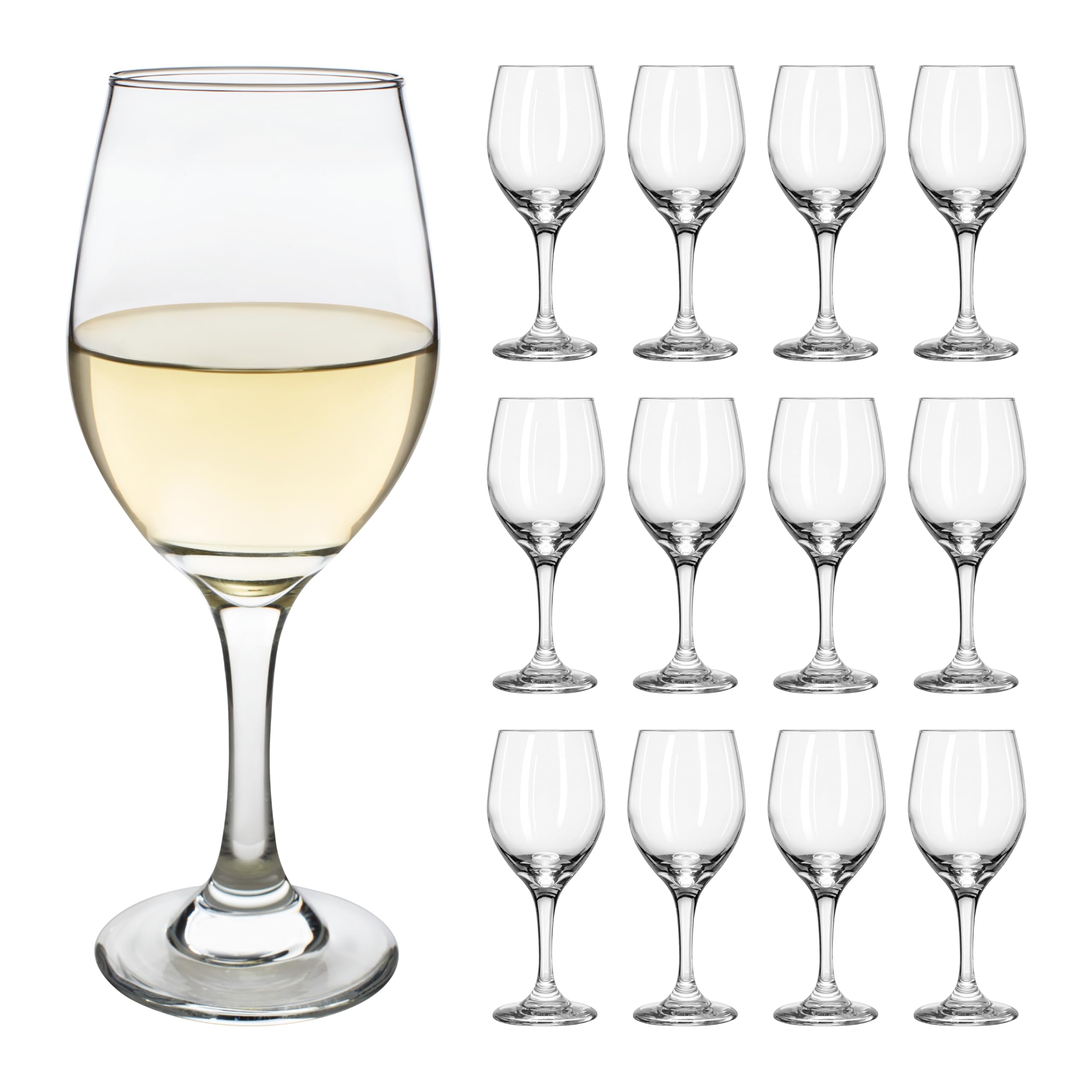 Libbey 70152 Goblet Perception Drinking Glass/Wine Glass, 414 ml, Set of 12