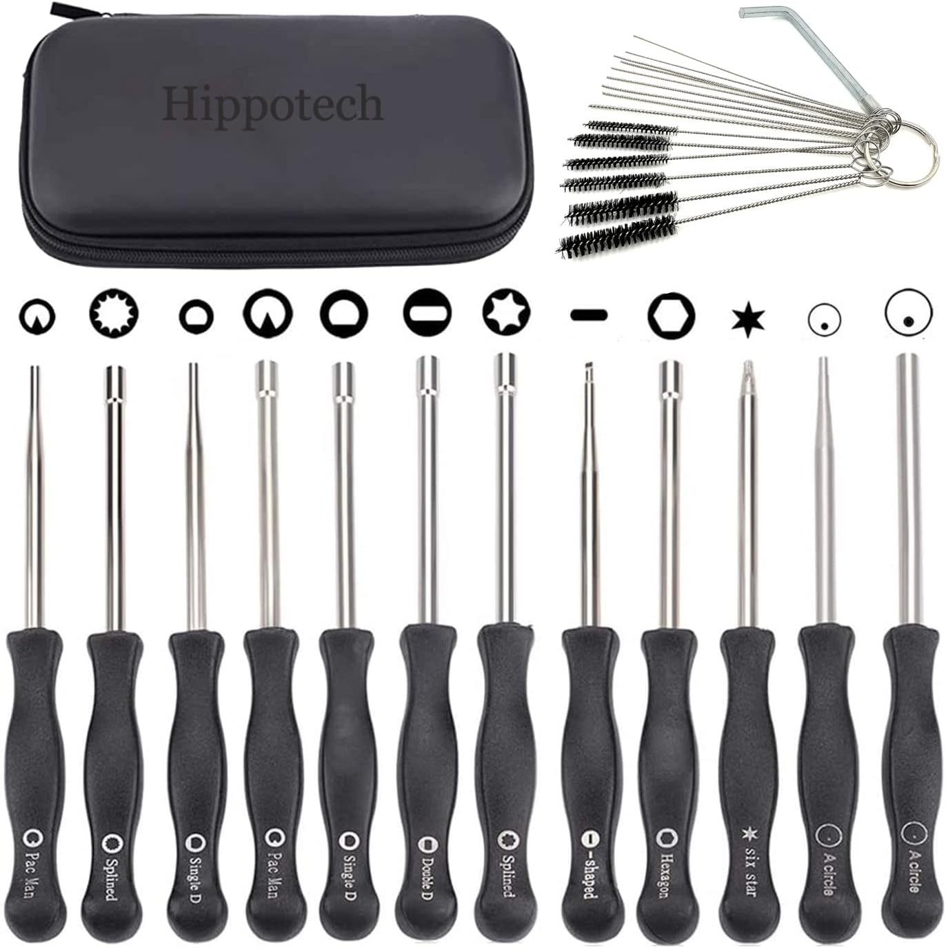 Pack of 12 Carburetor Adjustment Tool with Acircle Scredrivers for 2-Cycle Small Engine for Husqvarna for STHIL for Echo Trimmer Chainsaw