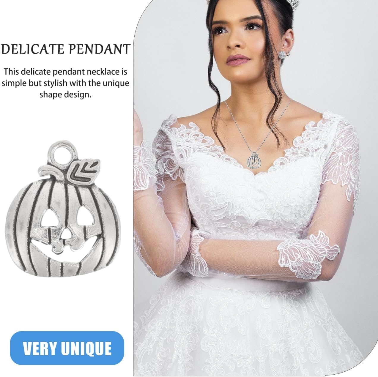 HEALLILY 100Pcs Pumpkin Charms for Jewelry Making Bulk Metal Pendant Ornaments Halloween Diy Beads for Bracelet Necklace Earring Crafts - Image 2