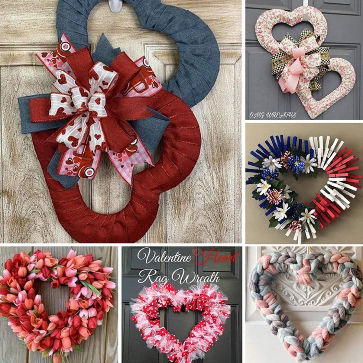 PRETYZOOM 2 Sätze Liebe Girlandenreifen künstliche Blumen künstliche blüten Branches Dekoration Weihnachten weihnachtdeko Perlen goldene Wanddekoration hängender Kranzring Kranzrahmen Eisen