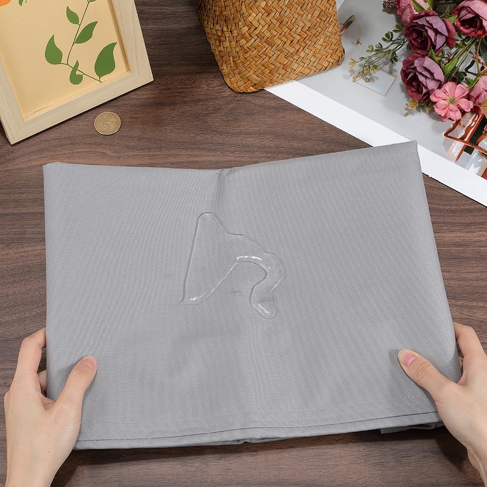 CREATCABIN Housse de Siège de Balançoire de Rechange en Tissu Oxford Épais 600D pour Balancelle de Jardin Housse de Coussin de Remplacement pour Balançoires de Jardin Cour Argent 85x48x48cm