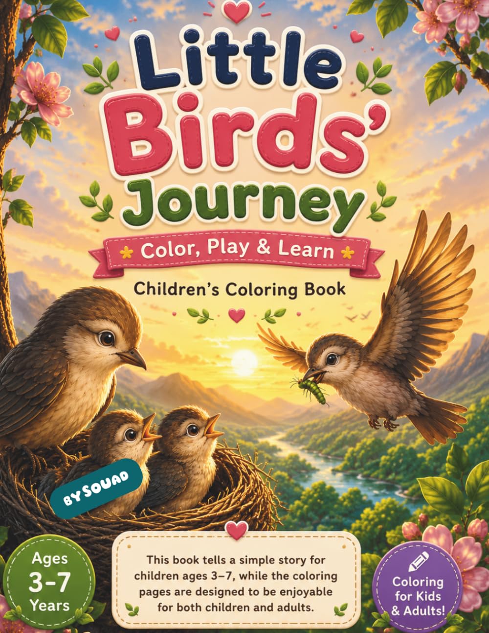 Little Birds’ Journey: A Heartwarming Story of Nest Building and Raising Little Birds