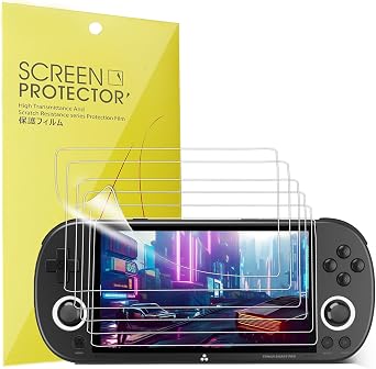 Lamshaw Compatible for Trimui Smart Pro Screen Protector, [6 Pack] Full Coverage TPU Clear Film Compatible for Trimui Smart Pro 5 inch Handheld Game Console 6 Pack