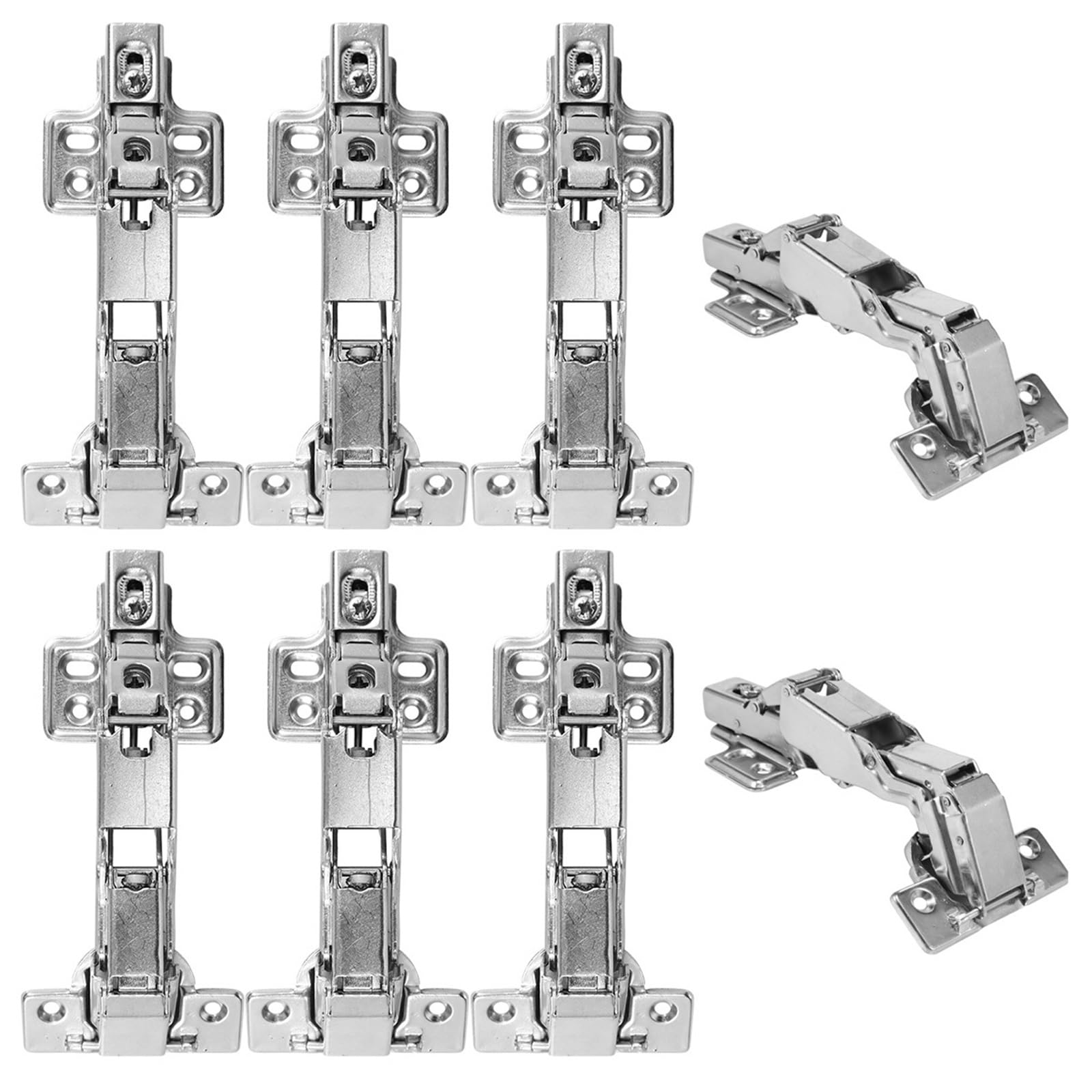 Jfnklfg 8Pcs Door Hinges 8/4Pcs 175° Cupboard Hinges