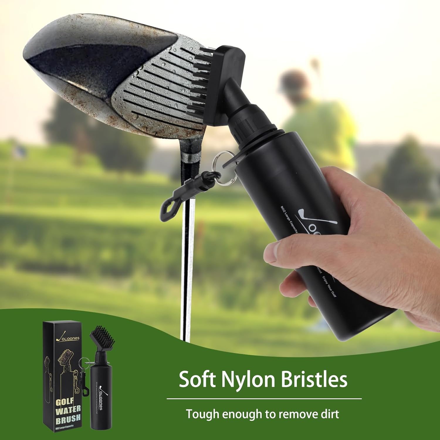 Golf Club Cleaning Kit Durable Golf Water Brush Sturdy Groove Sharpener with 3 Replaceable Heads Sharp Stainless Steel Blade for deep Cleaning Work on Most Wedges and Irons（Detachable Blade） - Image 4