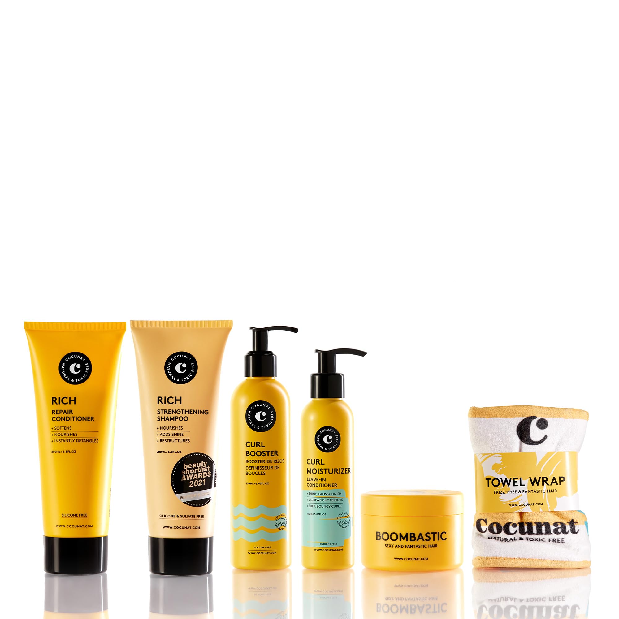 COCUNAT Curl Nourishment and Volume Plan, Eliminates Frizz, Curly Method