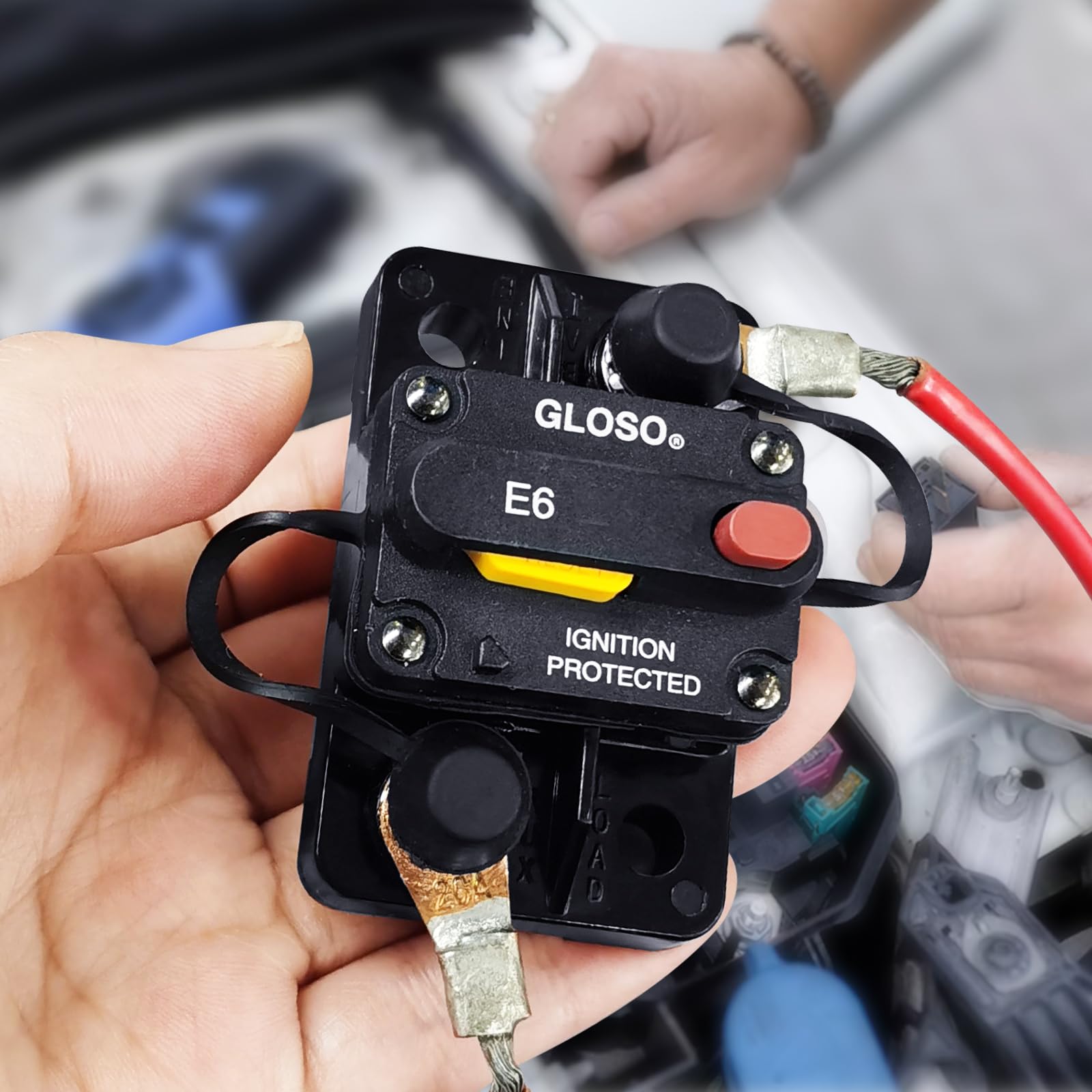GLOSO Interruttore automatico automatico reset interruttore automatico impermeabile barca batteria auto camion 20 amp E69