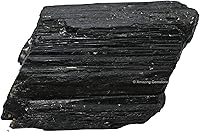 Vista 25 de Amazing Gemstone Black Tourmaline Crystals Rough Stone in Bulk, 1/2lb Large Pieces Turmalina Negra Piedra Originales, Large Black Tourmaline Crystal