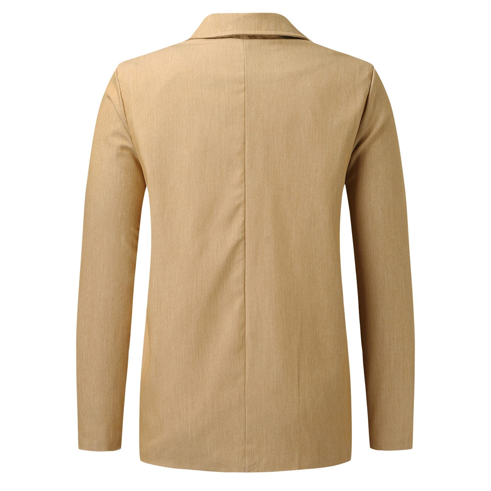 Blazer élégant pour femme - Veste de costume à manches longues - Veste à revers solide - Veste d'affaires en tricot