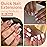 UNA GELLA Nail Tips Short Square, Pre-buff Matte Gel Nails Tips Short Square Nail Tips 120pcs Clear Full Cover False Fake Nails for Nail Extensions DIY Home Salon 12 Sizes for Women