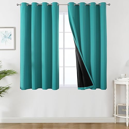 Miniatura 24 de Estelar Textiler Cortinas opacas 100% blancas para habitación, cortinas opacas con aislamiento térmico y bloqueo total de luz con ojales de 84