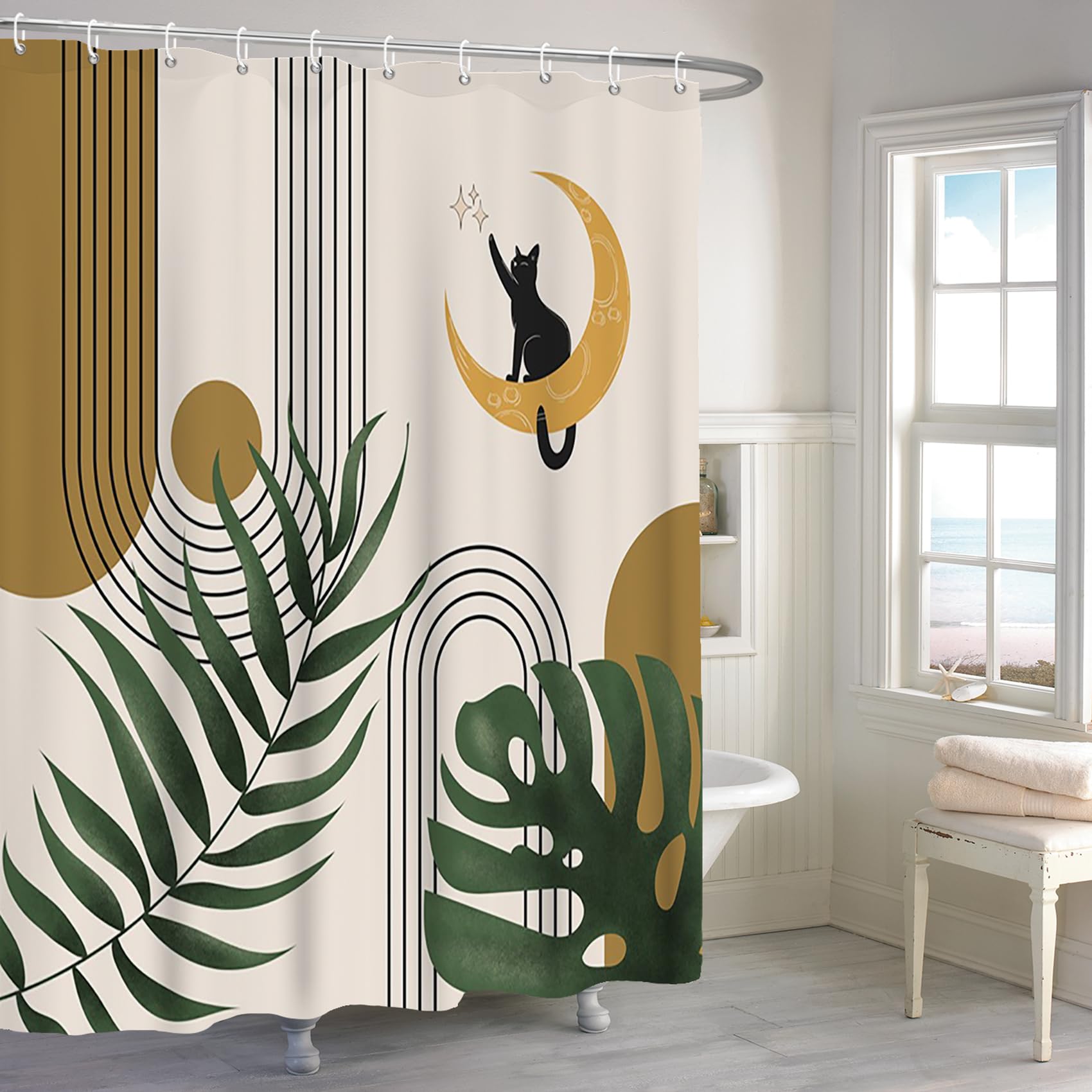 Rideau de douche imperméable et esthétique pour moderniser votre décoration