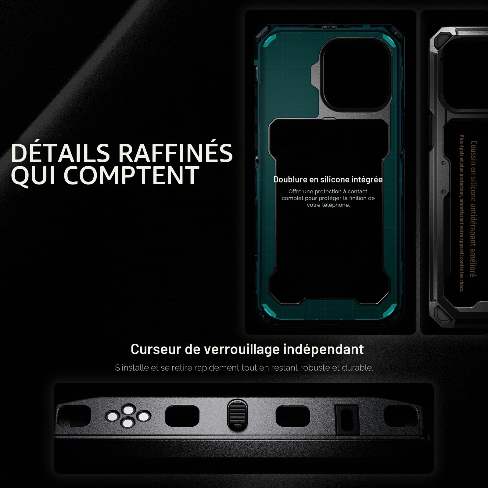 Tilta Khronos TK-IP16-PMA-SG Cage de téléphone compatible avec iPhone 16 Pro Max avec poignée Focus PD, plateau de filtre à dégagement rapide et kit portable de filtre FSND magnétique – Gris sidéral