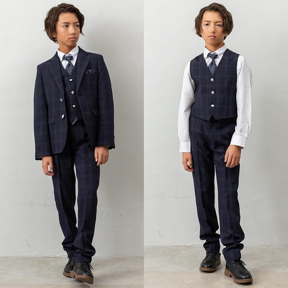 Amazon | [ワンダーファクトリー] 卒業式 スーツ 男の子 6点セット