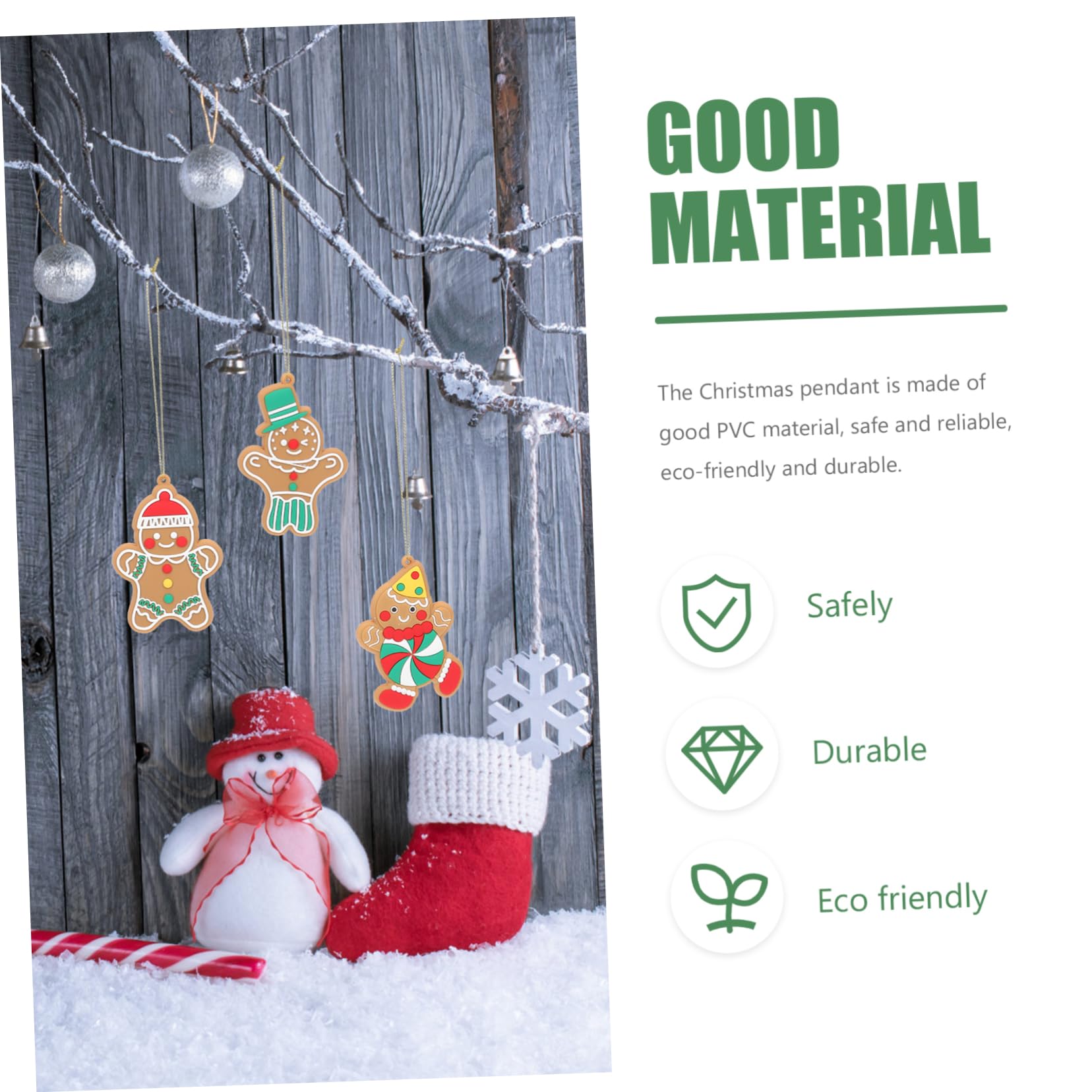 ABOOFAN 48 Pz Decorazione Dell'albero Di Natale Decorazioni Natalizie Ornamento Da Appendere Di Natale Ciondolo Appeso All'albero Di Addobbi Per L'albero Di Arredamento Pvc
