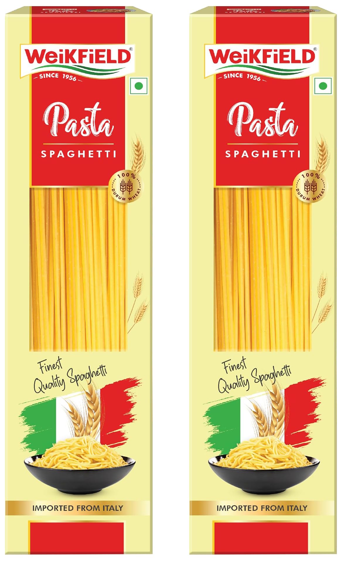3形態セット [SPAGHETTI] Weikfield Spaghetti Pasta, 400 Grams (Pack Of 2), Vegetarian, 1000