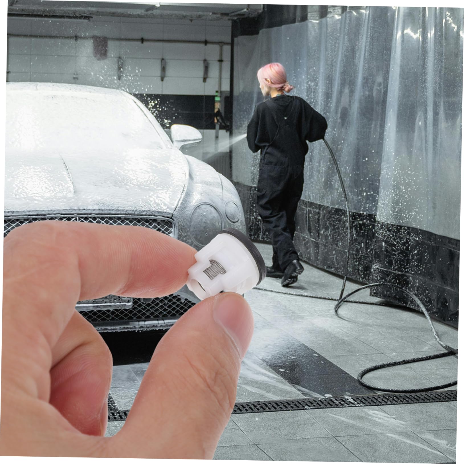 Válvula de Bomba para Hidrolavadora Pequeña 15mm X 14,7mm, Kit de 10 Unidades para Limpieza de Coche Portátil, Asiento de Válvula de Retención, Repuesto para Hidrolimpiadoras
