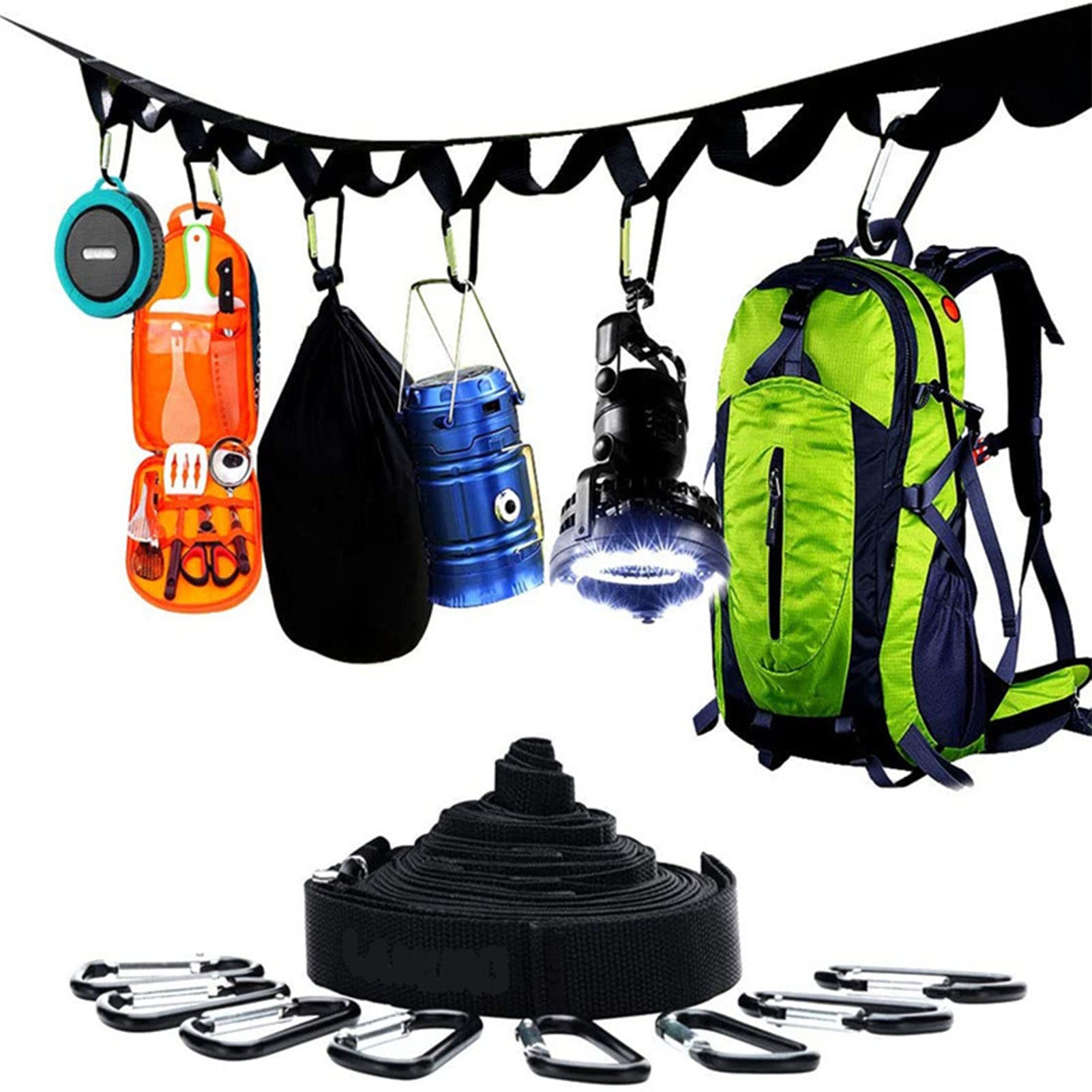 Campingplatz-Aufbewahrungsgurt, Zelt-Camping-Sachen, Baum-H?nge-Organizer, Must-Have-Camping-Ausrüstung, Küche, H?ngemattengurt, 