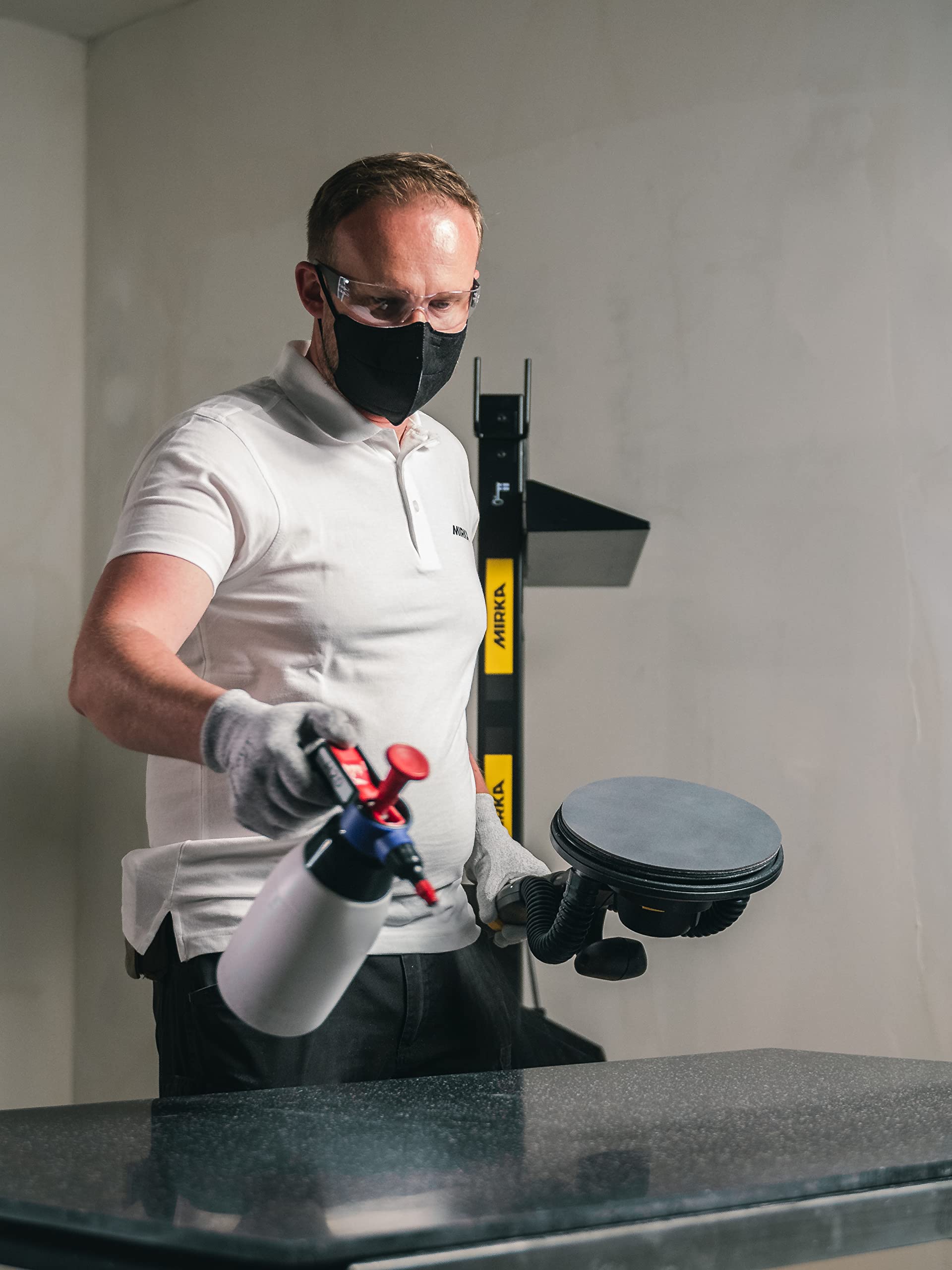 Mirka Abralon J3 Talerz szlifierski 225 mm miękki rzep 10 szt. 500 grit | Talerz polerski miękki z ziarnem 500 do lakieru drewna tworzyw szlifierek sufitowych 10 sztuk w opakowaniu