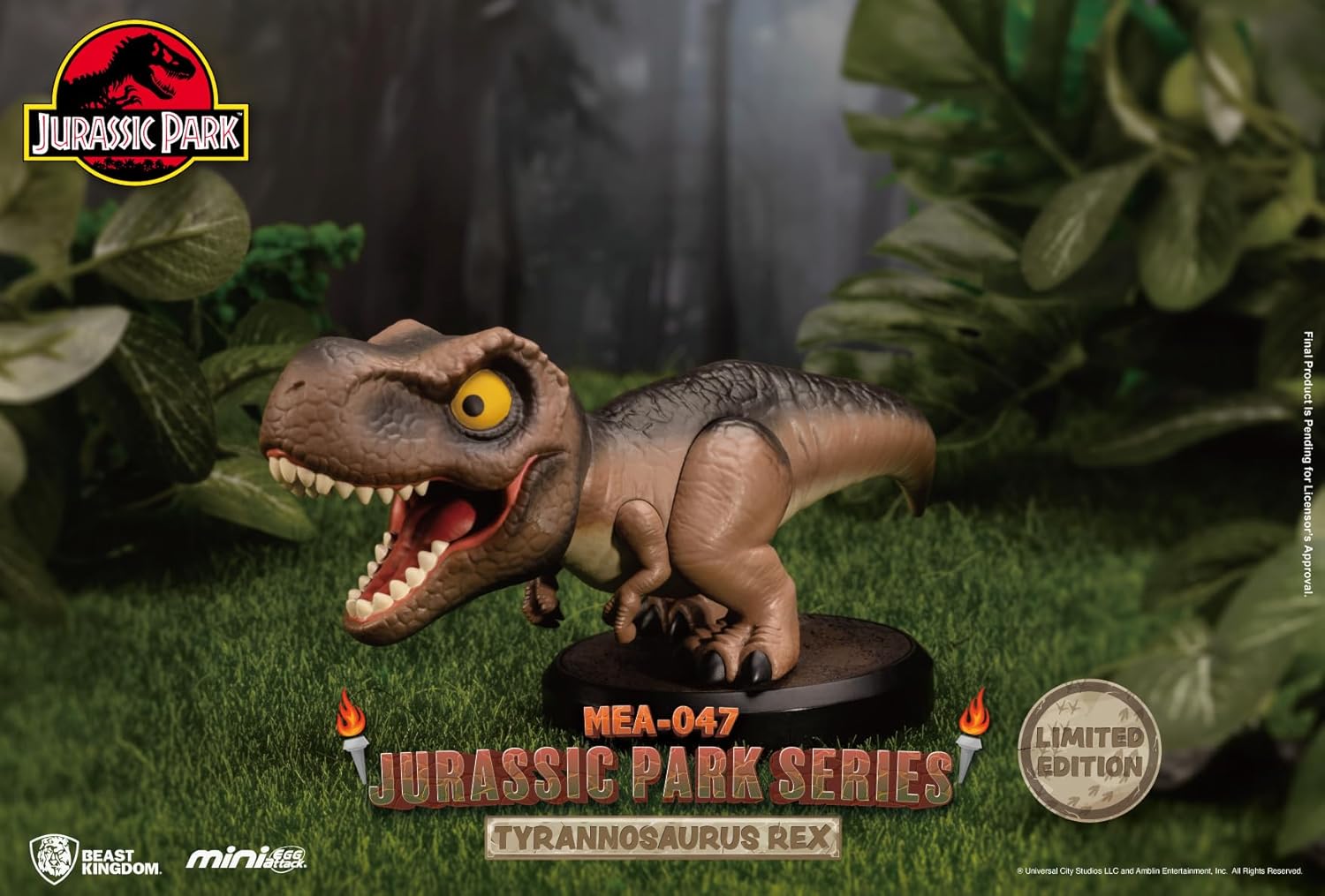 Beast Kingdom Jurassic Park Series MEA-047 Mini Egg Attack Figure 6-Piece Set