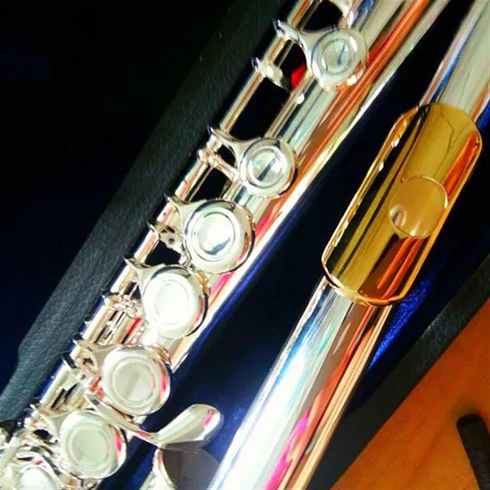Flauto Traverso Flauto D'argento Strumento Musicale Chiuso 16 Sopra E-Key C Tune Flute