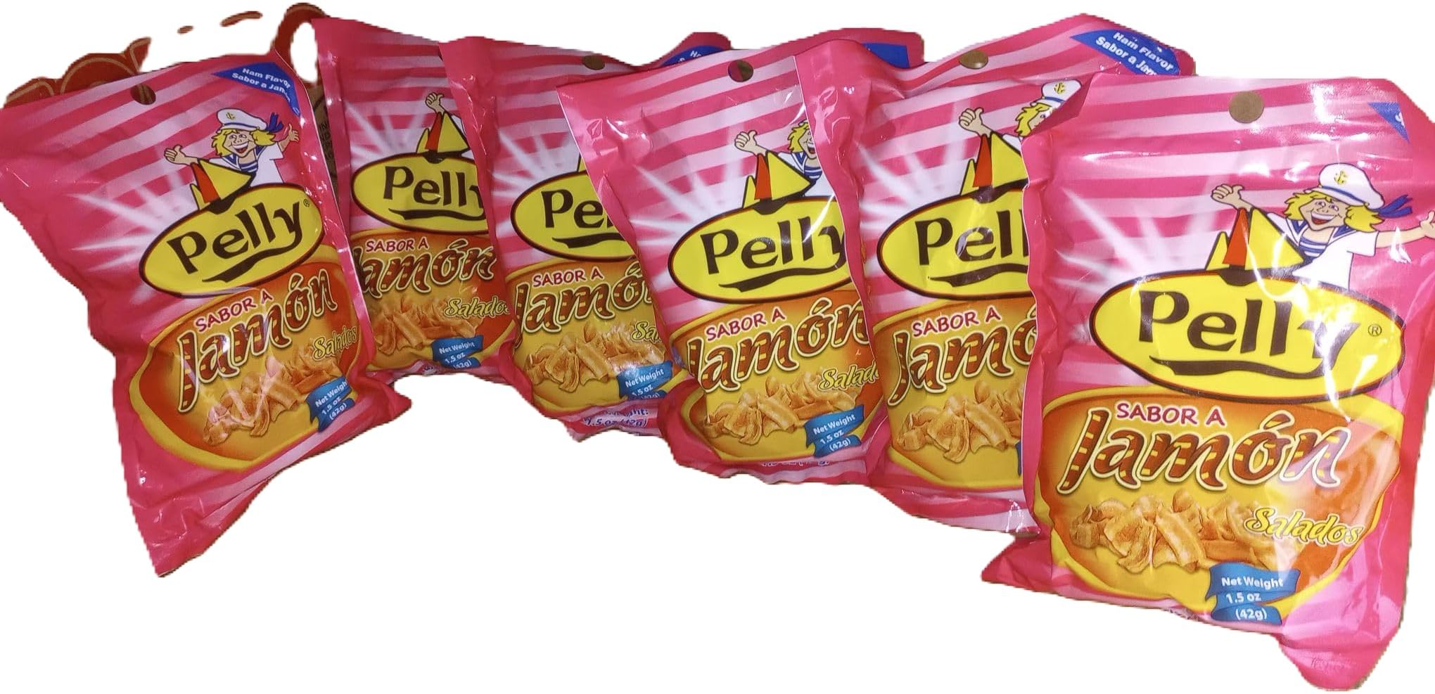 Pelly de Jamon Cuban Pelly Ham Salados 1.5oz (6 Packs)