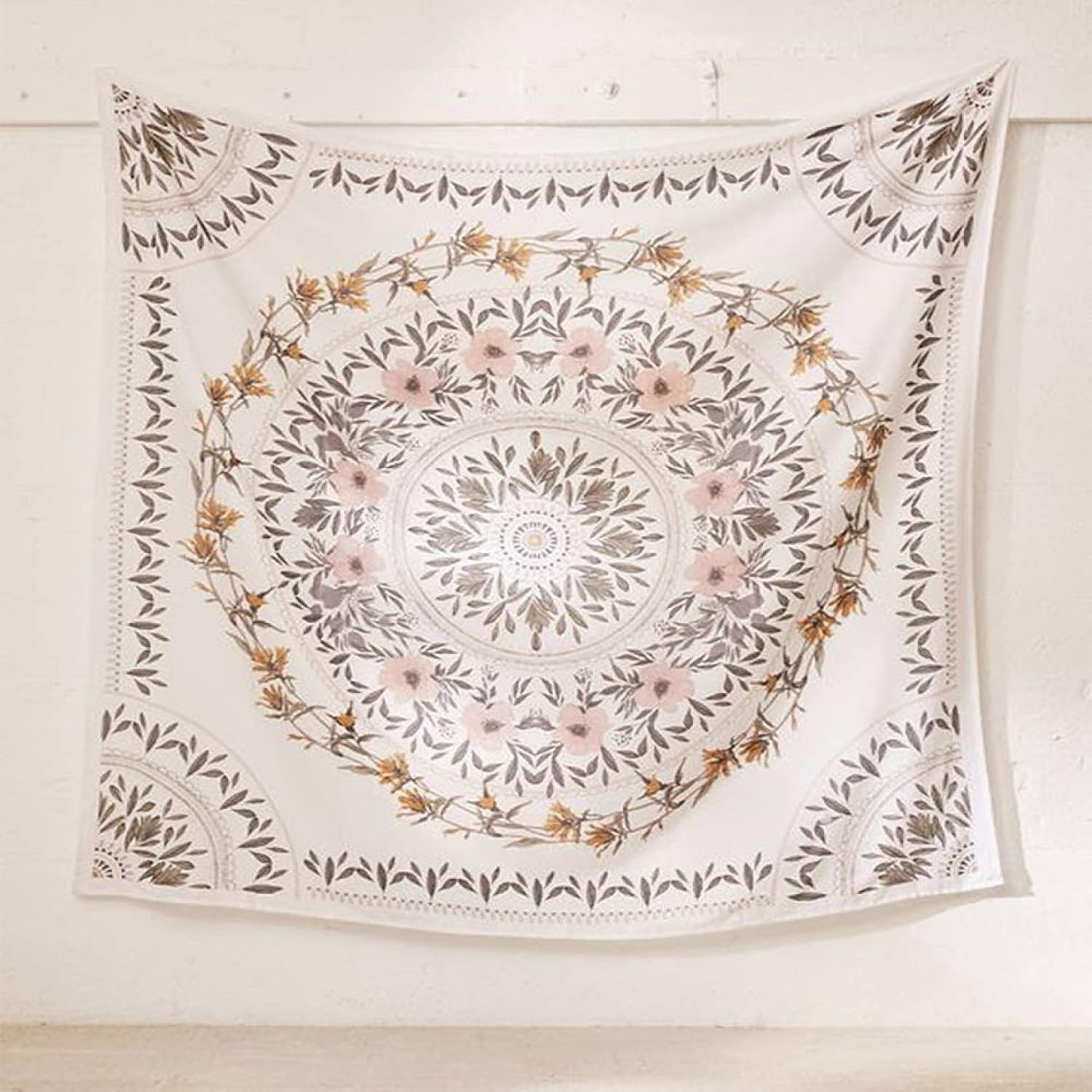 タペストリー 北欧 おしゃれ ナチュラル シンプル モダン ウォールアート 大判 幾何学 部屋 飾り 窓カーテン 植物 オンライン飲み会 ベージュ 背景布 インスタ映え インテリア 布 テレワーク 背景 贈り物 布ポスター 壁掛け 100 150cm Faz Co Zm