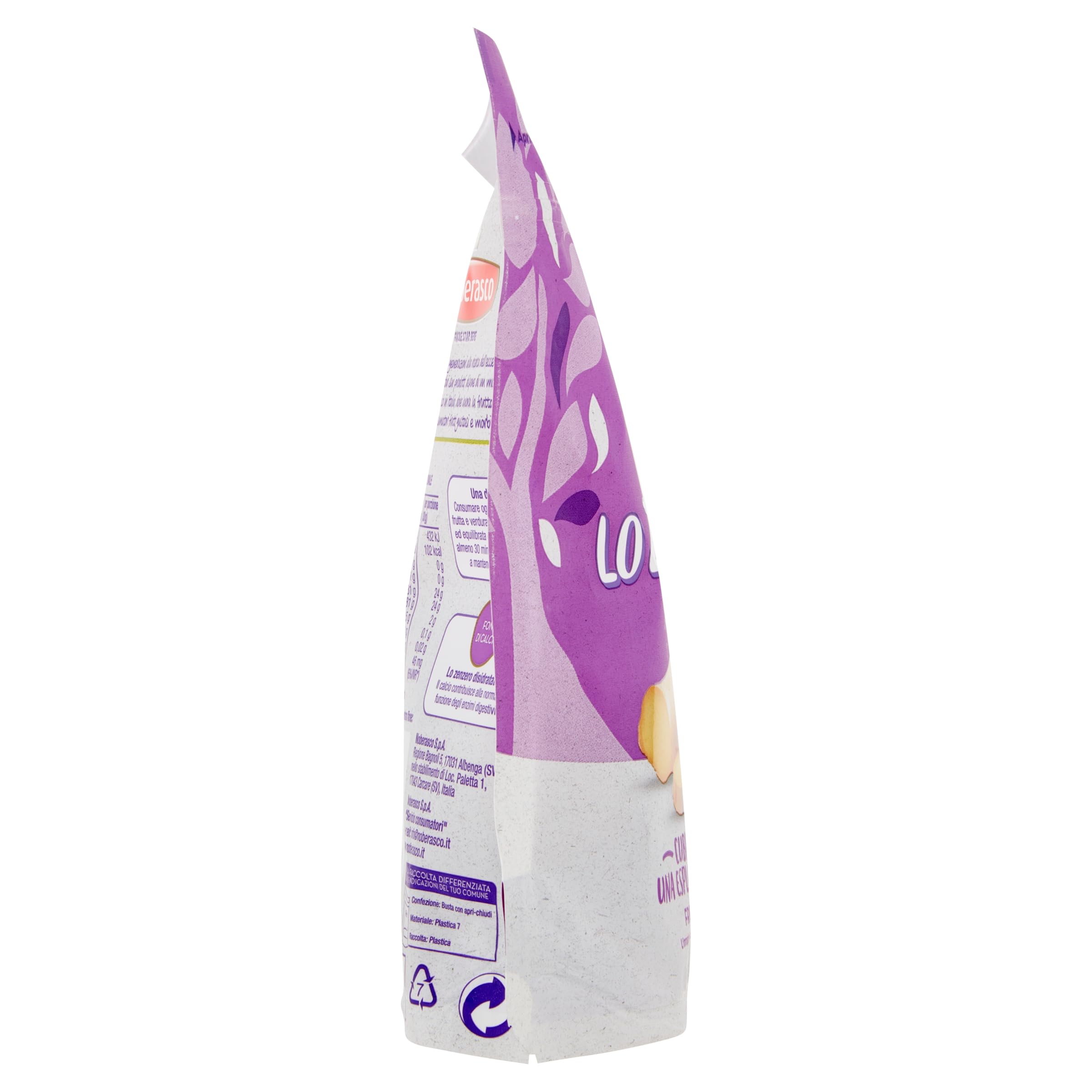 Noberasco Zenzero Zuccherato Disidratato Viva Lo Zenzero, 8 x 200g