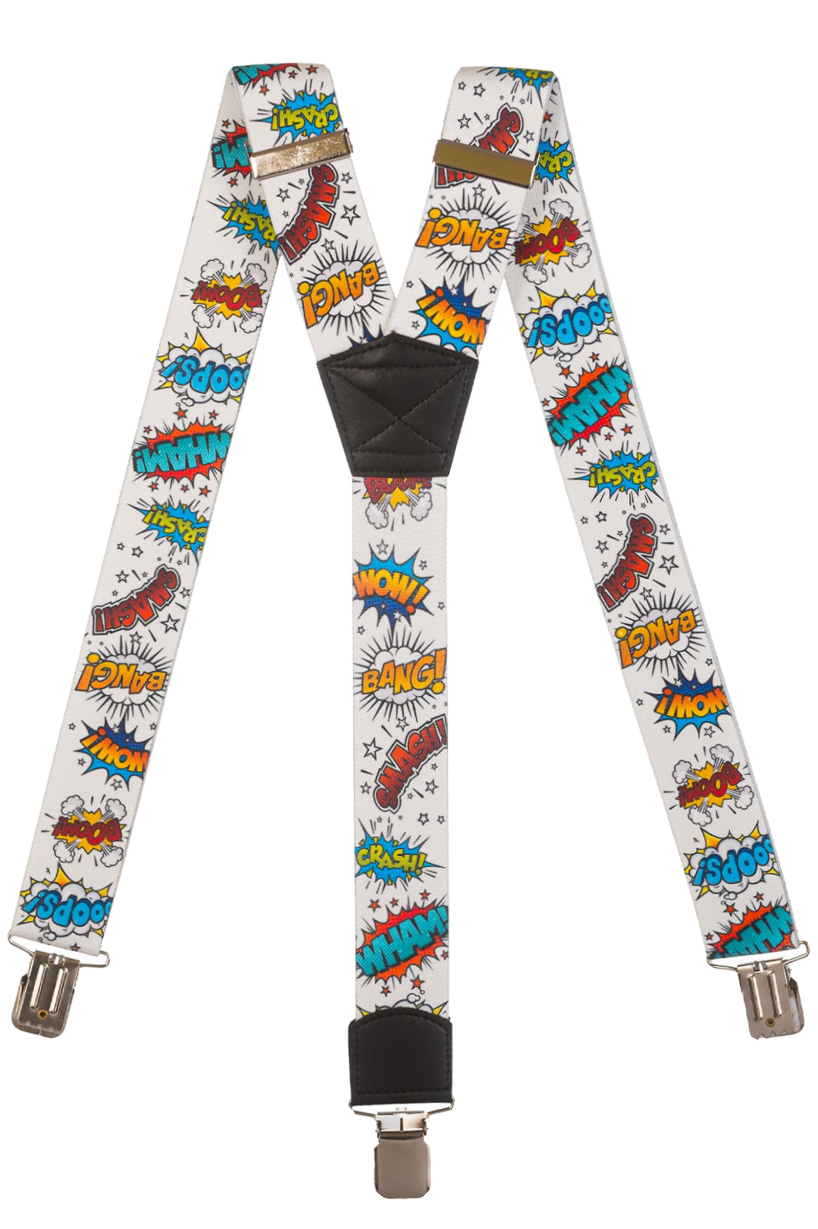 Olata Men's Heavy Duty Printed Y-Shape Braces/Suspenders, 4cm - Cartoon