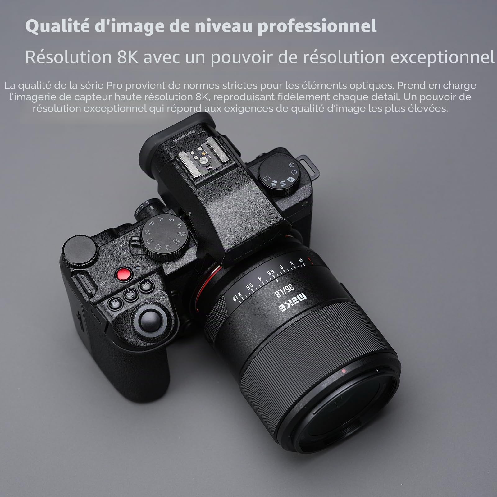 Meike Pro Objectif autofocus Grand Angle 35 mm F1.8 AF STM Plein Format Portrait 8K Haute résolution Compatible avec appareils Photo Panasonic Lumix Sigma Leica L-Mount S1H S1 S5 S5 Mark II S1R S9 SL