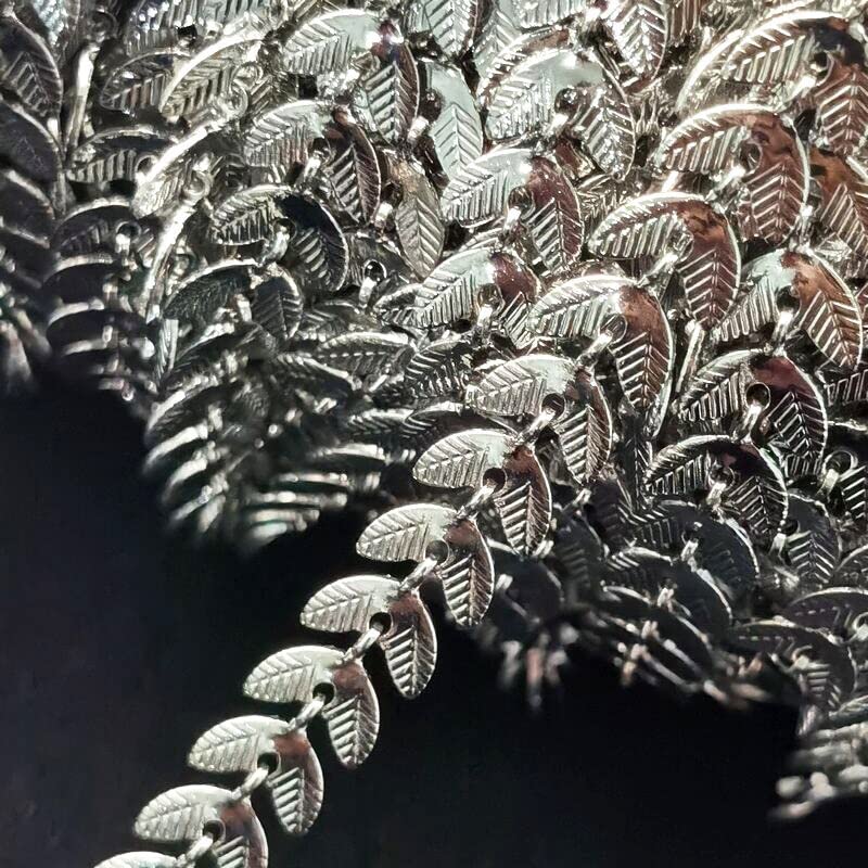 Chaîne flèche 1m en feuilles creuses pour création de bijoux uniques DIY
