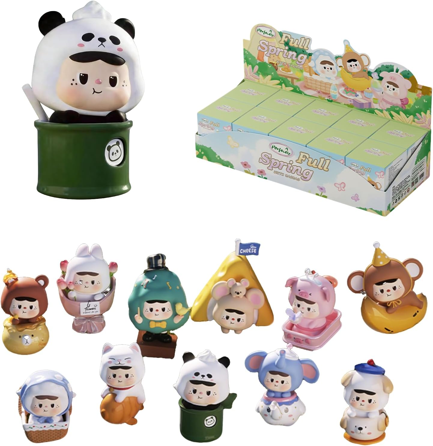 Heyone Baobao~Spring Series Blind Box，Cute Desktop Ornament ，Novel and Innovative Design，The Preferred Gift for Holidays and Birthdays，Both Boys and Girls are Suitable