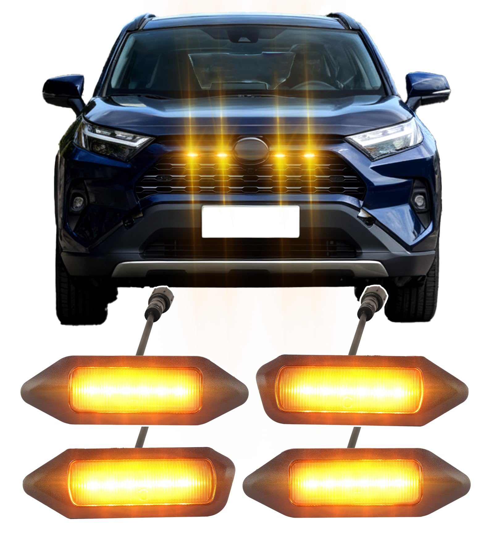Amazon.com: Direct-Snap Front Grill Lights for 2019-2025 Toyota