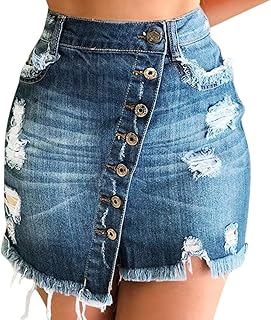 size 20 ripped denim skirt