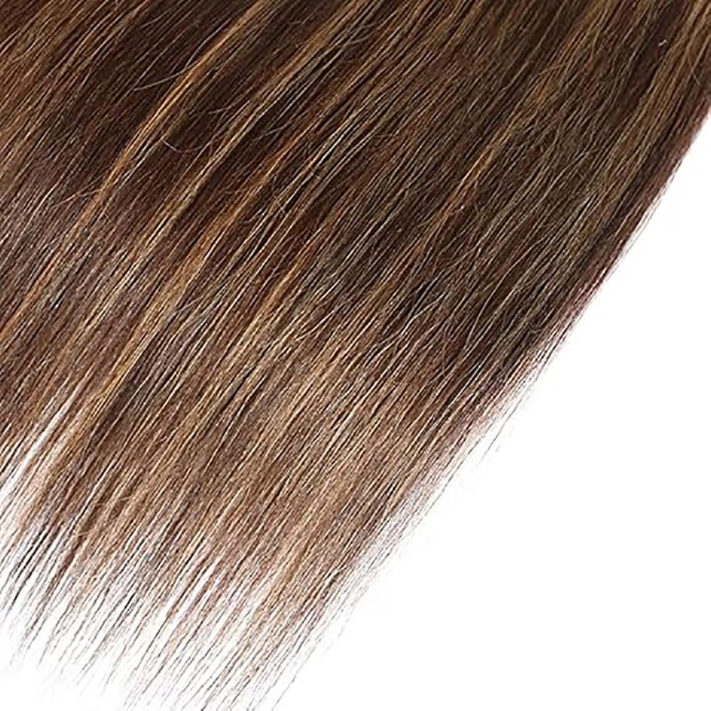 Human Hair Bundles Straight Tissage Naturel Cheveux Humain 100% Unprocessed Brésilienne Remy Virgin en lot Meches Weave Extensions Double Weft Color Highlight Blonde 18 20 22 Pouces