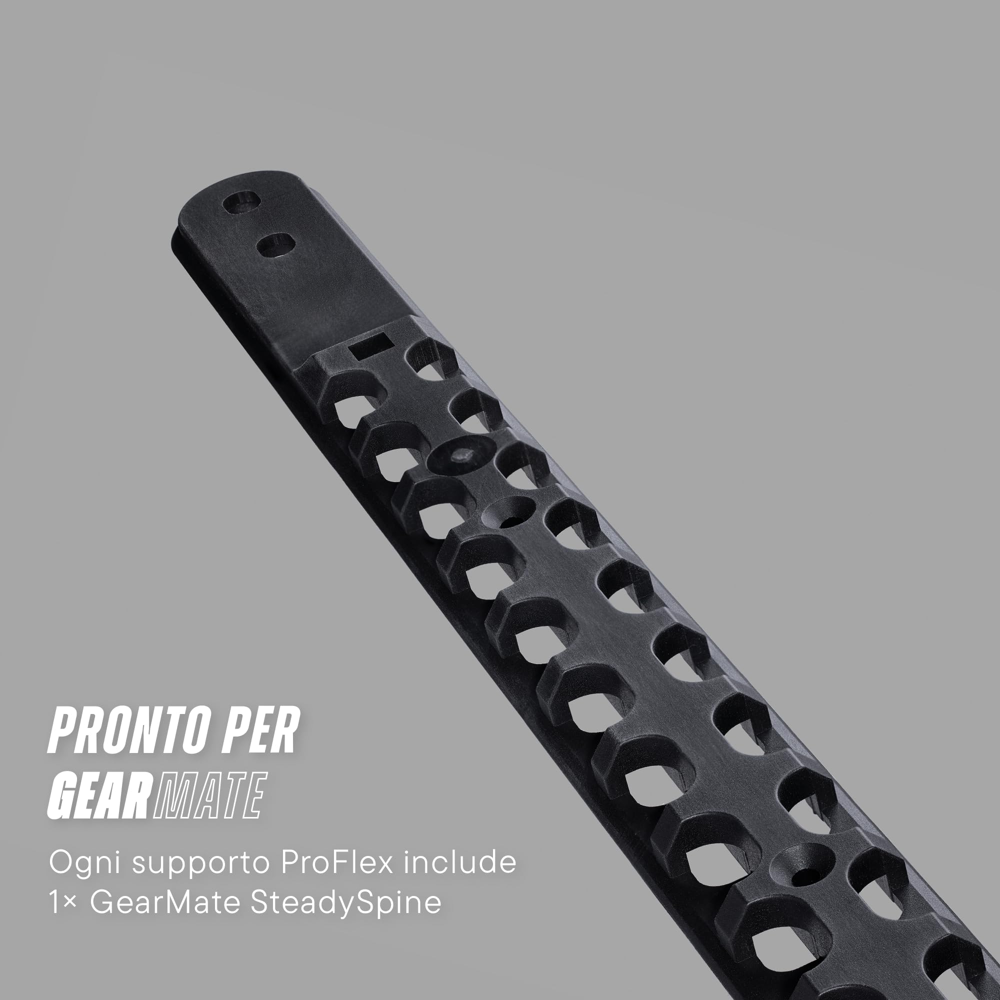 Steadyrack ProFlex Narrow Bike Rack – Supporto da Parete Verticale per Biciclette – Adatto a Bici da Corsa, BMX, Gravel, con Parafanghi e altro – Include GearMate SteadySpine
