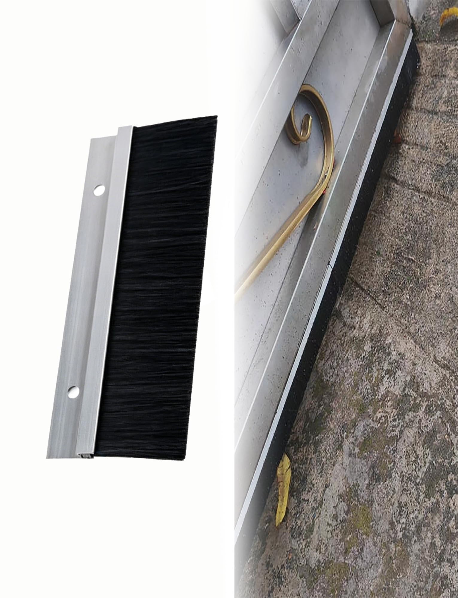 Burlete de puerta tipo H con cepillo de 100 cm para un hogar cálido y libre de polvo