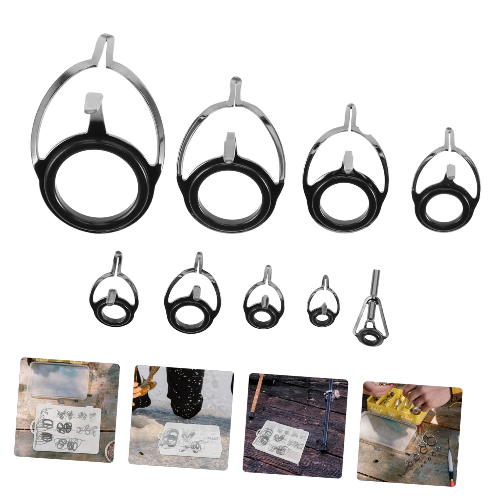 BESPORTBLE 45pezzi Kit Riparazione per Canne Carbonio per e Compatibile Canne e Facile Installazione e