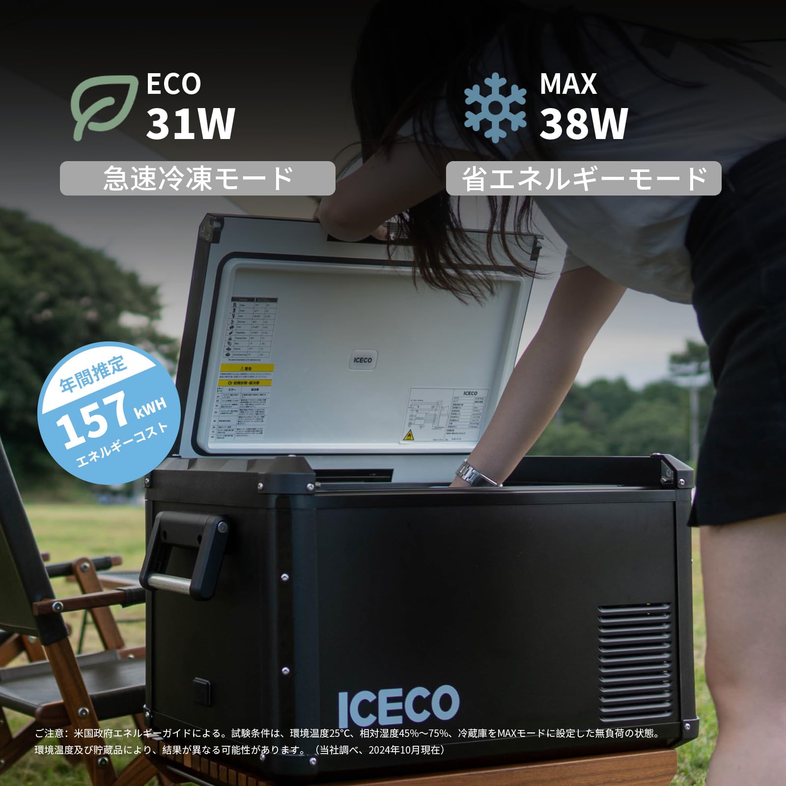 iceco 車載 冷蔵庫 35L DC12V/24V・家庭用コンセント対応 【公式通販】