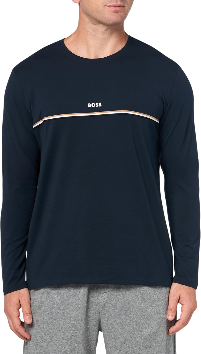 BOSS Men's Soft Cotton Long Sleeve T-Shirt