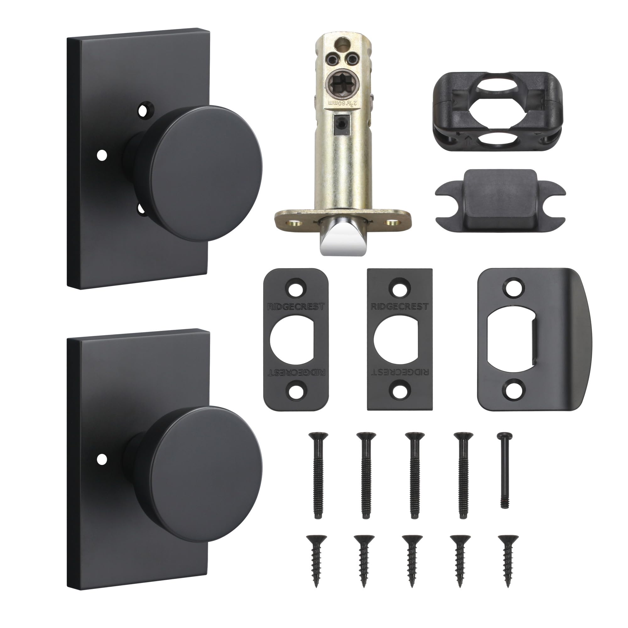 Sure-Loc ZT102 Zermatt Privacy Door Knob Set with Rectangle Rose Sure-Loc ZT102 Zermatt Privacy Door Knob Set with Rectangle Rose