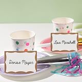 Avery Customizable Name Tags, 2-1/3" x 3-3/8", White with Gold Border, 100 Removable Name Badges (05146) – view 9