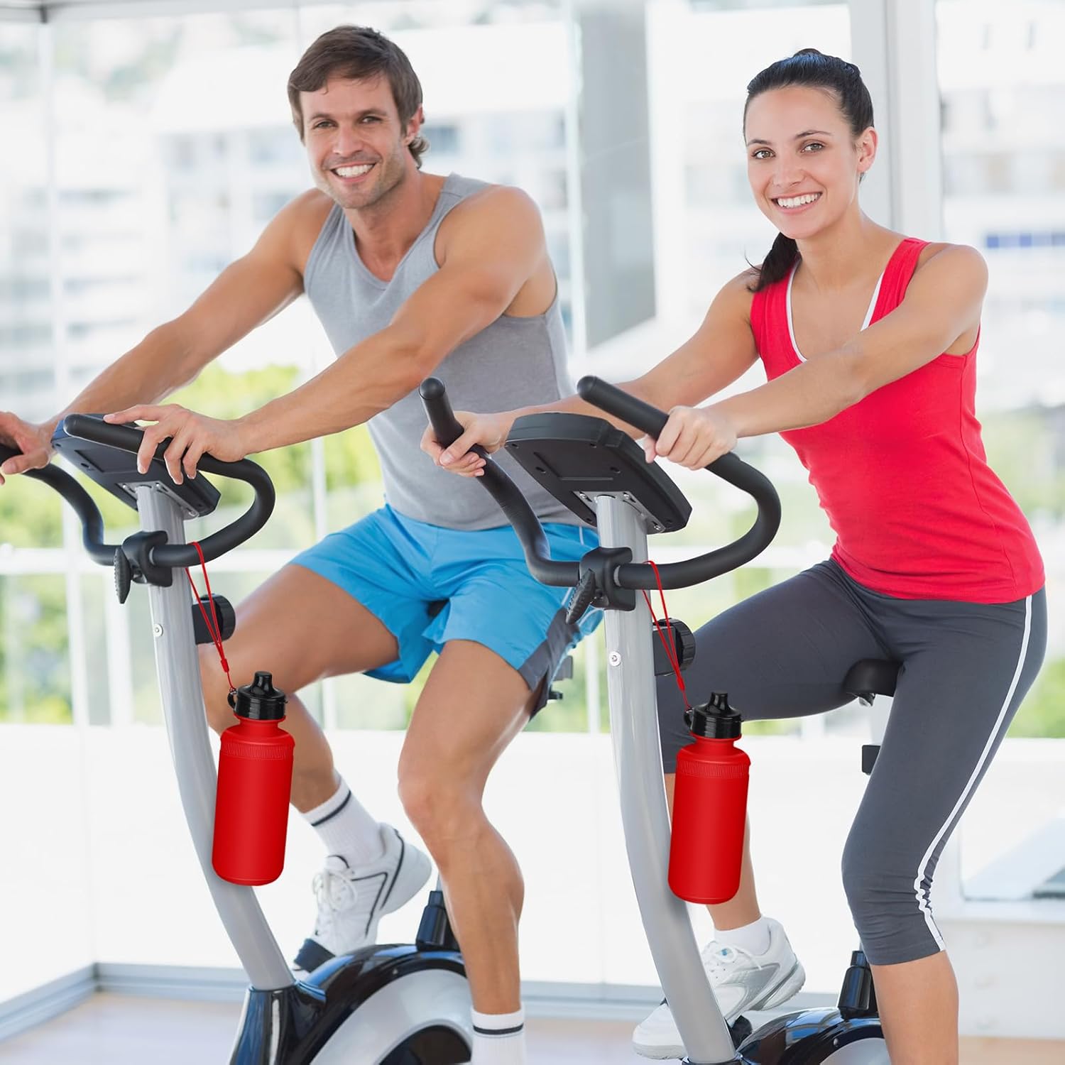 Zubebe 36 Pcs Sports Water Bottles Bulk Squeeze Reusable Bpa-free Plastic Water Bottles End of the Year Gifts Summer Gifts for Students Travel Hiking Cycling Sport Event Team Gift - Image 5